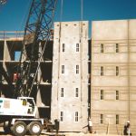 200 Ton crane setting concrete panels for Fed Prison