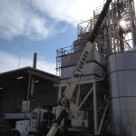 Setting Stainless Tank at Juice Plant